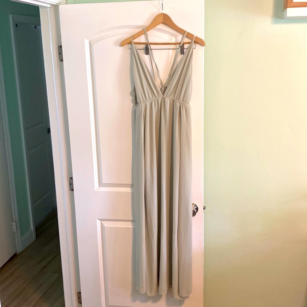 Wedding guest dress! Tobi strappy maxi dress!